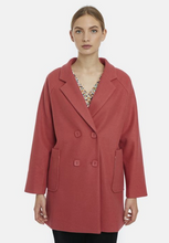 Load image into Gallery viewer, Terracotta Pink Double Breasted Coat
