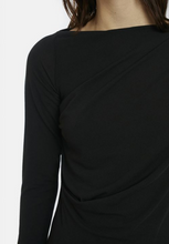Load image into Gallery viewer, Draped Black Top
