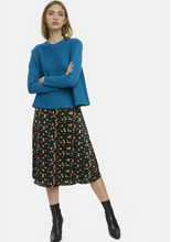 Load image into Gallery viewer, Blue Ribbed Round-Neck Sweater