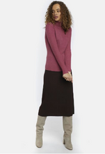 Load image into Gallery viewer, Pink Fitted Ribbed Knit Turtleneck
