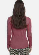 Load image into Gallery viewer, Pink Fitted Ribbed Knit Turtleneck