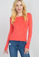 Load image into Gallery viewer, Round Neck Cardigan