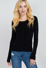 Load image into Gallery viewer, Round Neck Cardigan