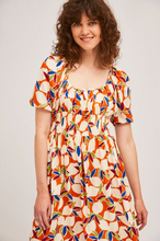 Load image into Gallery viewer, Orange Fruit Midi Dress