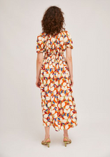 Load image into Gallery viewer, Orange Fruit Midi Dress