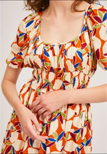 Load image into Gallery viewer, Orange Fruit Midi Dress