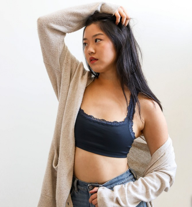 Seamless Lace Strap Bralette