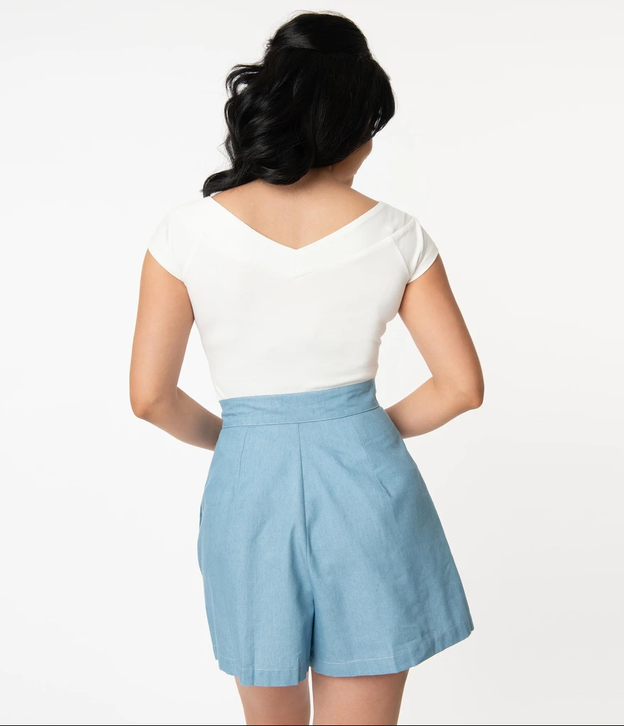 Chambray Sailor Shorts