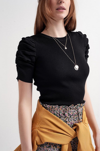 Balloon Sleeve Top