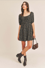 Load image into Gallery viewer, Floral Print Peasant Dress