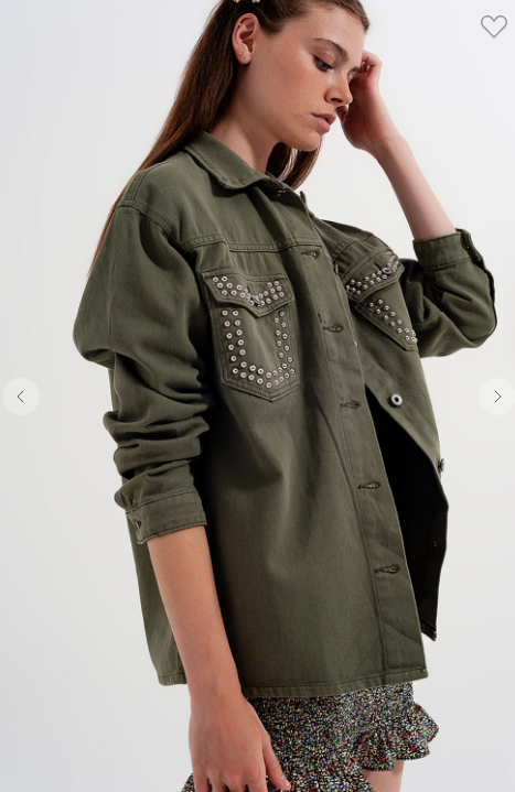 OVERSHIRT WITH POCKETS IN GREEN