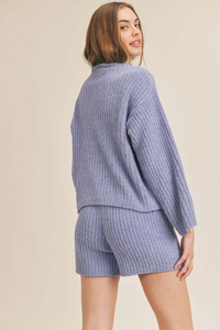 Fuzzy Ribbed Sweater