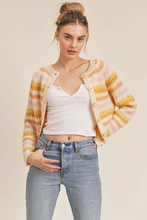 Load image into Gallery viewer, Button Down Sunset Cardigan