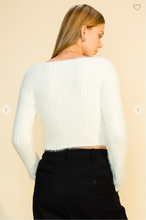 Load image into Gallery viewer, FUZZY CROP SWEATER