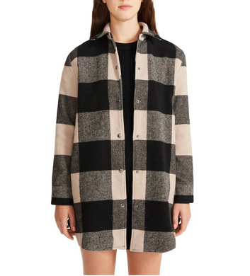 Taupe Plaid Jacket