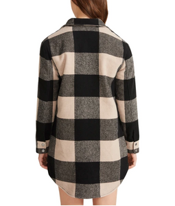 Taupe Plaid Jacket