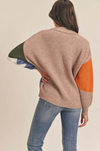 Load image into Gallery viewer, Colorblock Cardigan