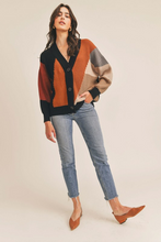 Load image into Gallery viewer, Colorblock Cardigan