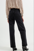Load image into Gallery viewer, High Rise Washed Black Jeans