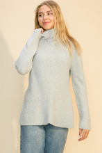 Load image into Gallery viewer, High Low Turtleneck Sweater