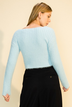 Load image into Gallery viewer, FUZZY CROP SWEATER