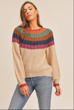 Load image into Gallery viewer, Multicolor Yoke Sweater