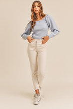Load image into Gallery viewer, Ruched Shoulder Sweater