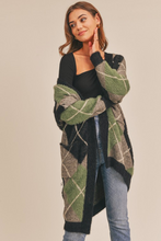 Load image into Gallery viewer, Fuzzy Plaid Cardigan