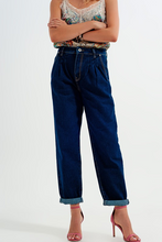 Load image into Gallery viewer, Pleat Front Relaxed Jeans