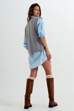 Load image into Gallery viewer, Gray Sweater Vest
