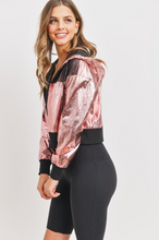 Load image into Gallery viewer, Metallic Mesh Crop Jacket
