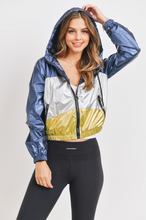 Load image into Gallery viewer, Metallic Colorblock Jacket