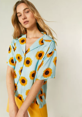 Sunflower Print Top