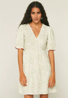 Sage Green Floral Sundress