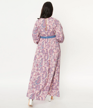 Load image into Gallery viewer, Pink Paisley Print Maxi