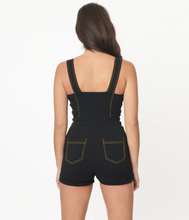 Load image into Gallery viewer, Black Denim Romper