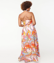 Load image into Gallery viewer, Summer Paisley Halter Dress
