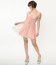 Load image into Gallery viewer, Rainbow Ombre Sequin Flare Dress