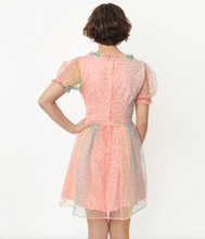 Load image into Gallery viewer, Rainbow Ombre Sequin Flare Dress