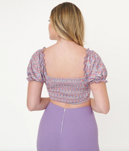 Load image into Gallery viewer, Calico Print Crop Top