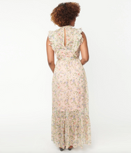 Load image into Gallery viewer, Pastel Floral Maxi Dress