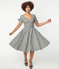 Load image into Gallery viewer, Doreen Gingham Swing Dress