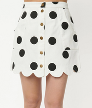 Load image into Gallery viewer, Polka Dot Mini Skirt