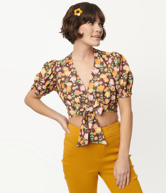 Roller Queen Crop Blouse