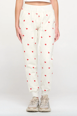 Heart Print Sweatpants