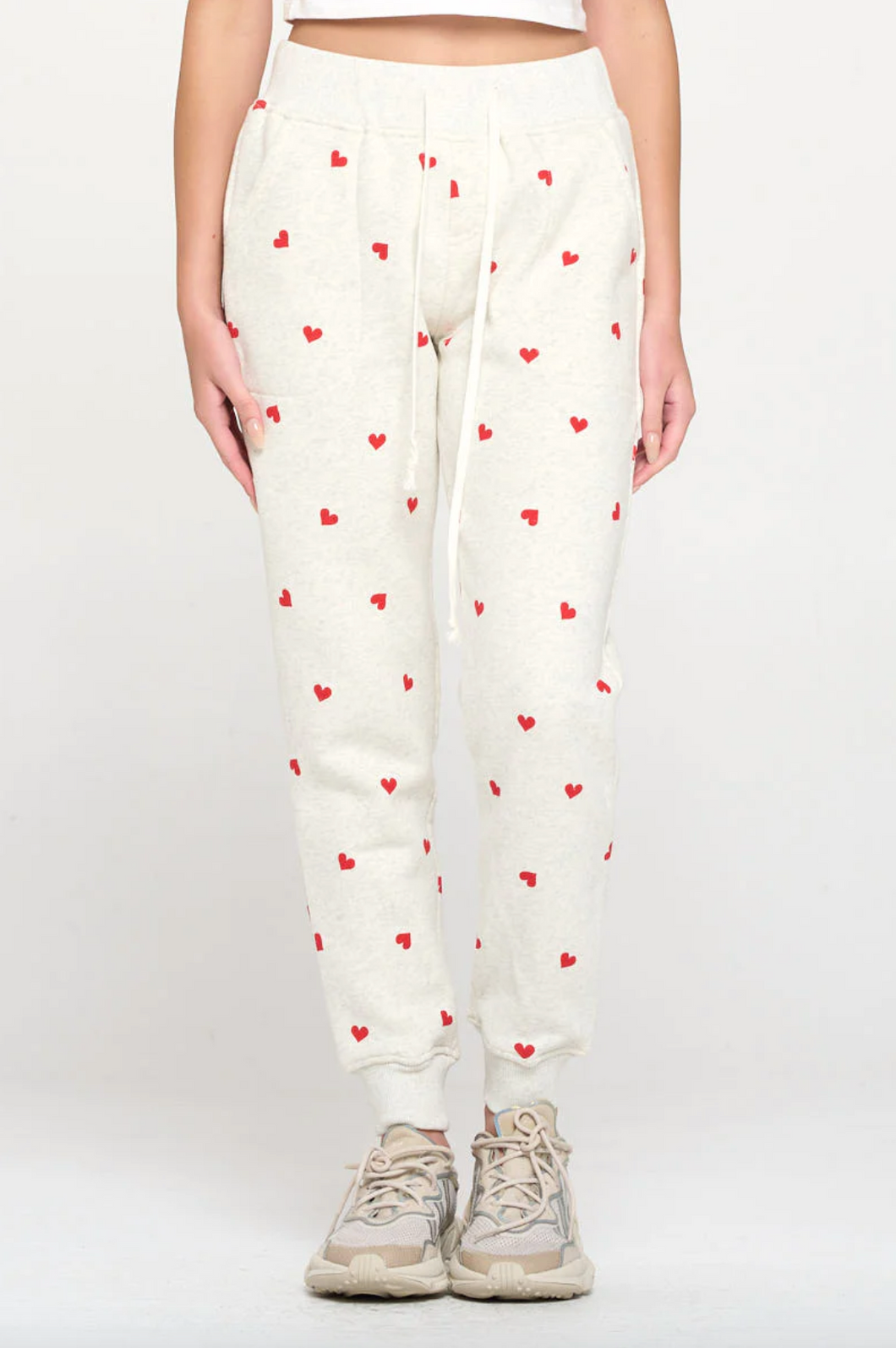 Heart Print Sweatpants