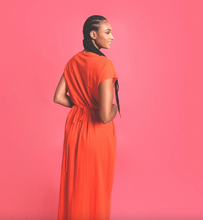 Load image into Gallery viewer, V Neck Jersey Dress
