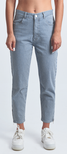 Striped Denim Pants