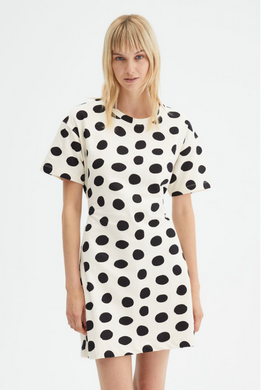 Polka Dot Fitted Mini