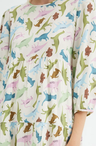 Dino Print Mini Dress
